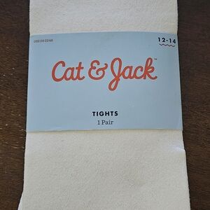 Cat & Jack Tights, Cat & Jack Fresh White tights size 12-14
